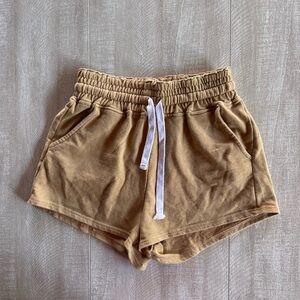 Reflex Tan High Waist Shorts